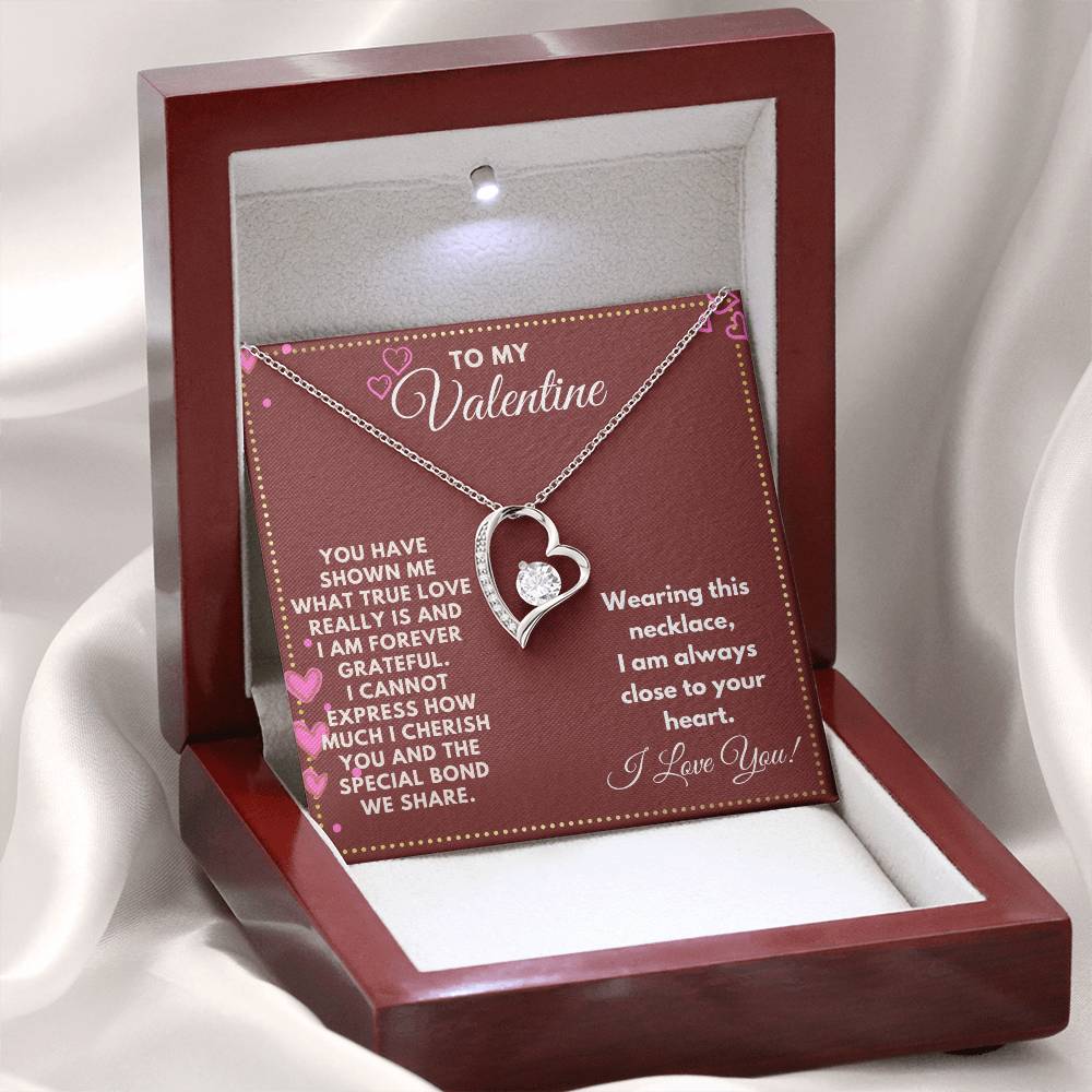 JGF Jewelry Gifts for Family Will You Be My Valentine Card For My Soulmate