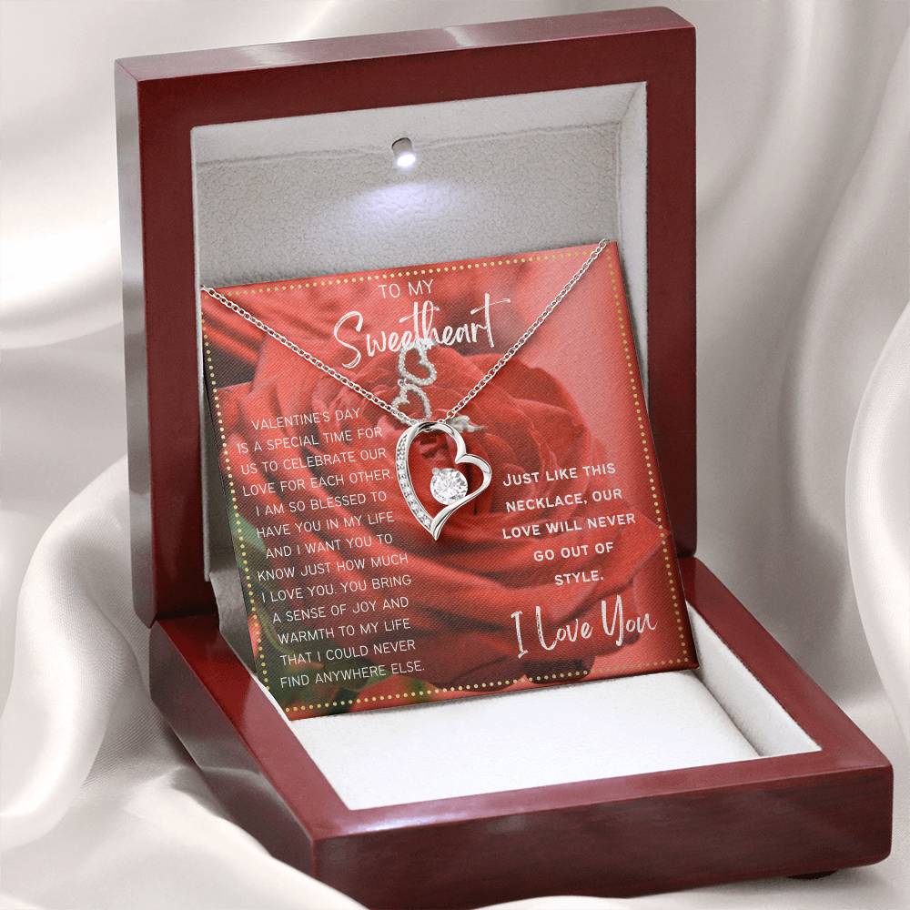 JGF Jewelry Gifts for Family Valentine's Gift To My Sweetheart Necklace