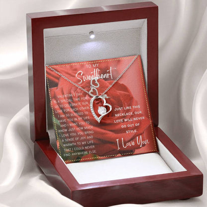 JGF Jewelry Gifts for Family Valentine's Gift To My Sweetheart Necklace
