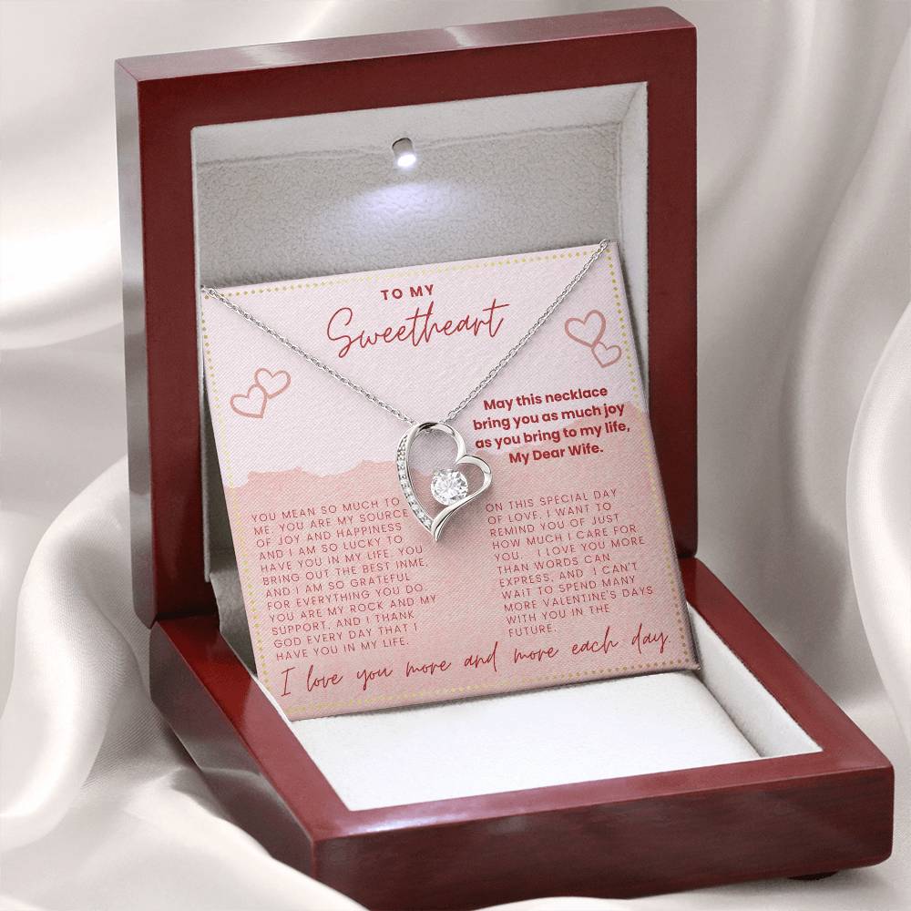 JGF Jewelry Gifts for Family Valentine Card For Her My Wife