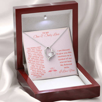 JGF Jewelry Gifts for Family My Beloved Wife Memory Necklace