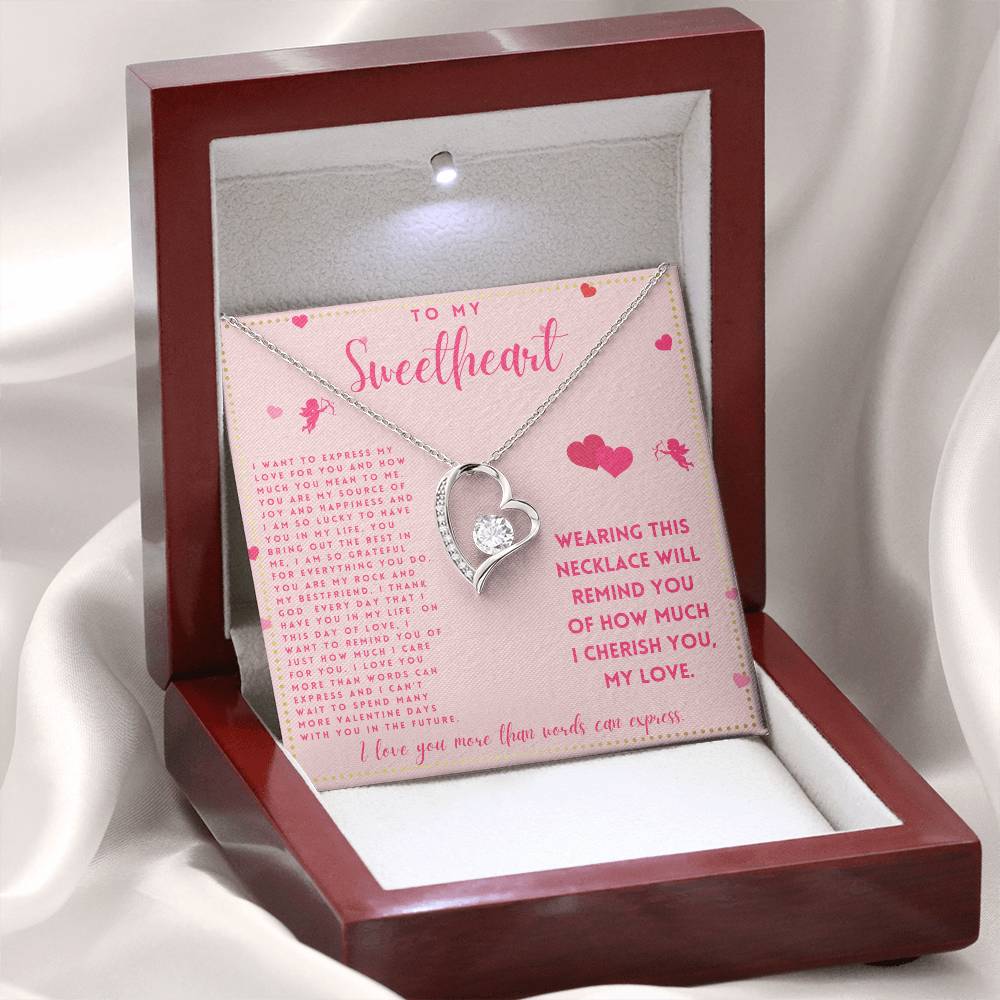 JGF Jewelry Gifts for Family Happy Valentine To My Future Wife Necklace