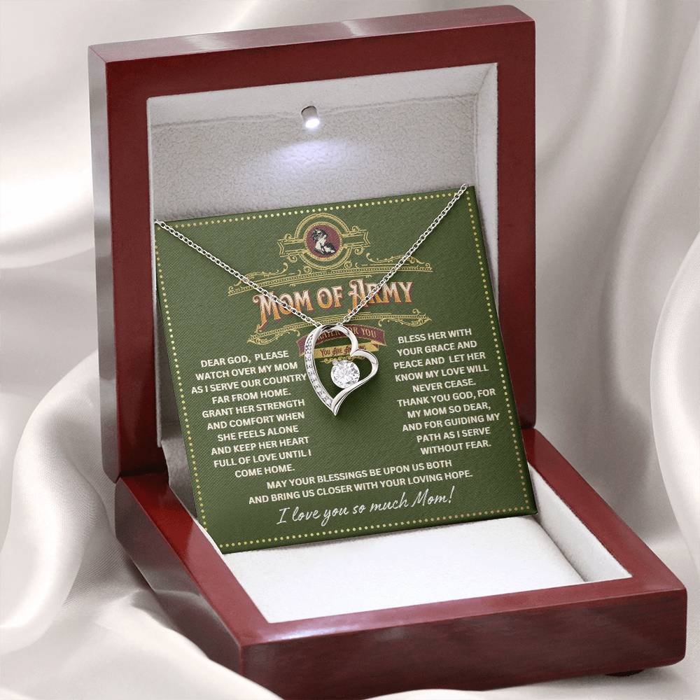 JGF Jewelry Gifts for Family Prayer for Mom of Army Necklace Pendant Jewelry For Women From Daughter and Son