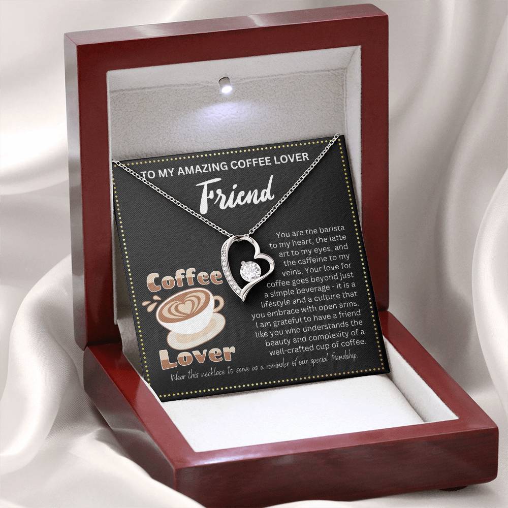 JGF Jewelry Gifts for Family Amazing Friendship Necklaces Best Friend Coffee Lover