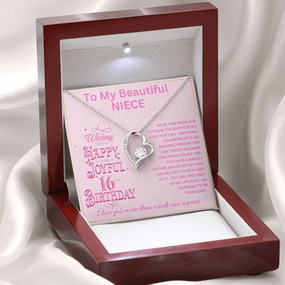 JGF Jewelry Gifts for Family 16th Birthday Card For Niece From Aunt And Uncle