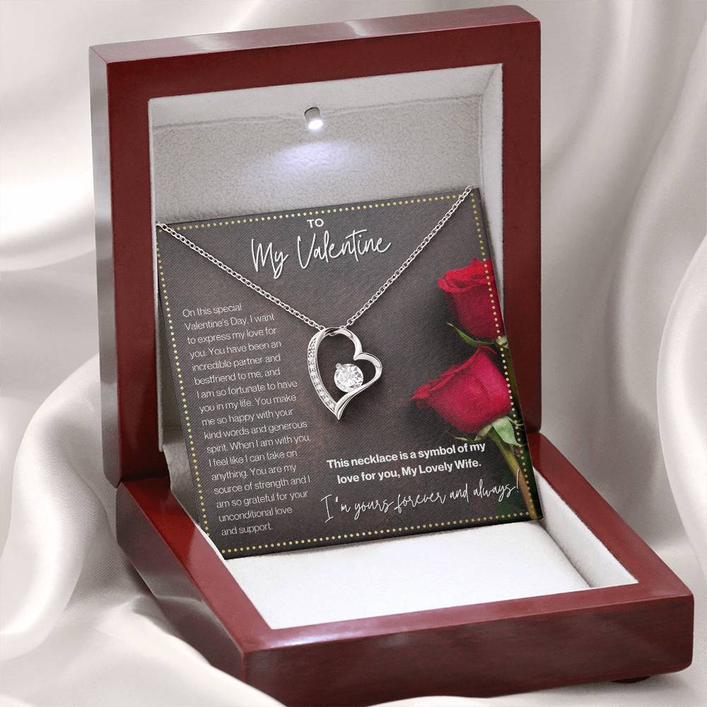 JGF Jewelry Gifts for Family Wife Valentines Card From Husband