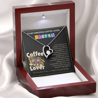 JGF Jewelry Gifts for Family Coffee Lover Friend Who Has Everything Friendship Heart Necklace