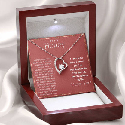 JGF Jewelry Gifts for Family To My Honey Gifts I Love My Wife