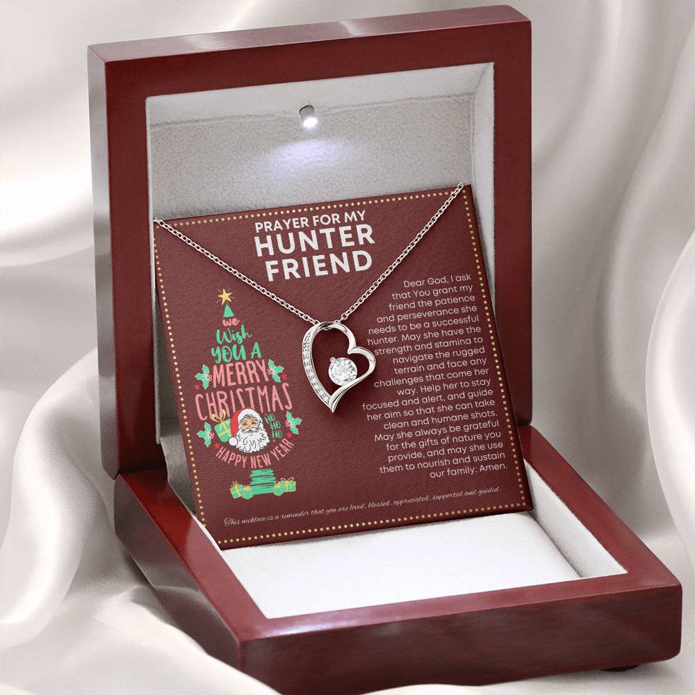 JGF Jewelry Gifts for Family Gifts for Deer and Duck Hunter Friend Cute Simple Heart Necklace