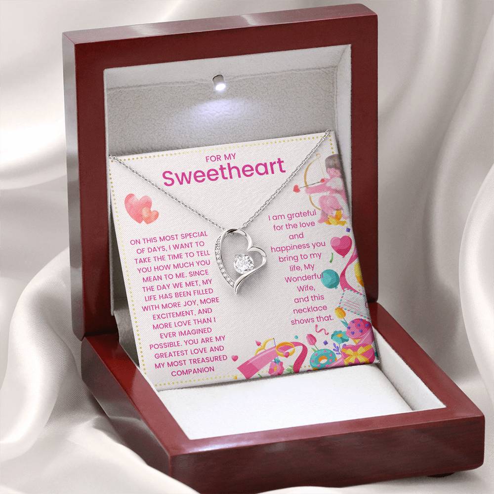 JGF Jewelry Gifts for Family Will You Be My Valentine Card for Sweetheart