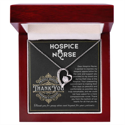 JGF Jewelry Gifts for Family Sterling Silver Heart Choker Necklaces for Women Hospice Nurse