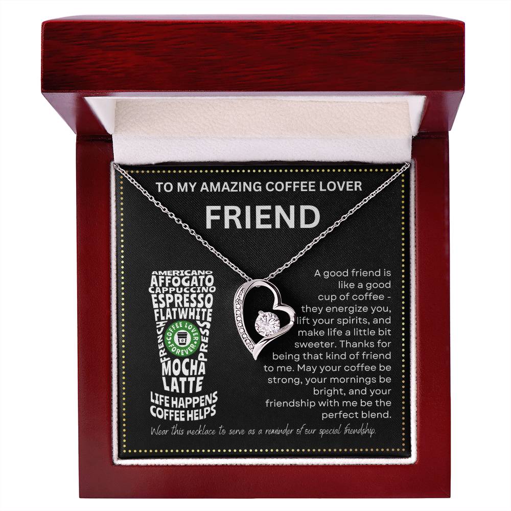JGF Jewelry Gifts for Family Coffee Is My BFF Friend Bestie Lover for Women Friendship