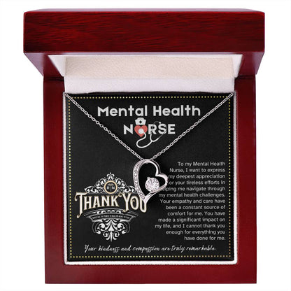 JGF Jewelry Gifts for Family Thank You Gifts Mental Health Single Nurses Heart Necklace