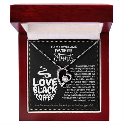 JGF Jewelry Gifts for Family Coffee Lover Aunt Necklace From Niece And Nephew