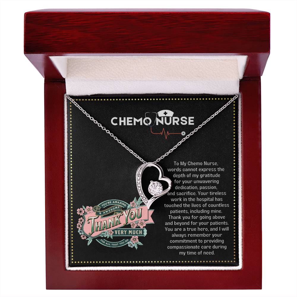JGF Jewelry Gifts for Family Chemo Gifts For Women Thank You Heart Necklace
