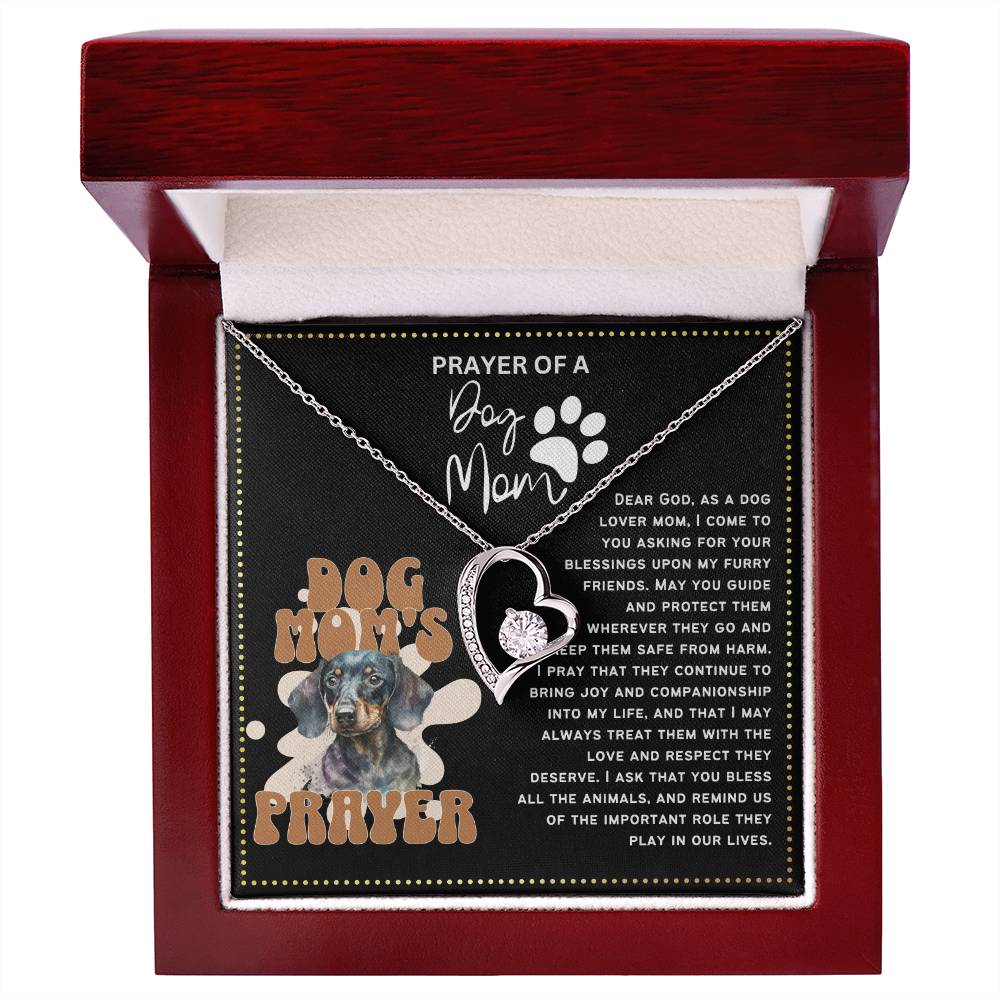 JGF Jewelry Gifts for Family Prayer For My Pet Dog Lover Mom Heart Necklace