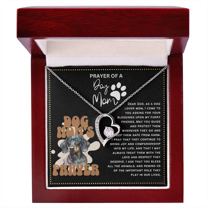 JGF Jewelry Gifts for Family Prayer For My Pet Dog Lover Mom Heart Necklace