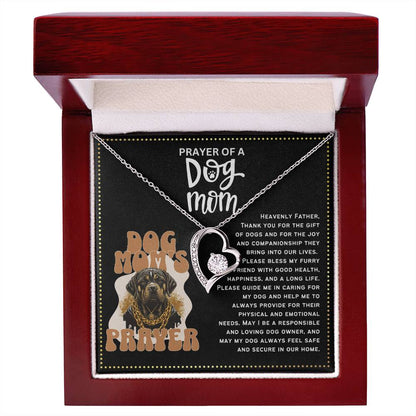 JGF Jewelry Gifts for Family Pet Dog Paw Lover Mom Gifts for Women Heart Necklace