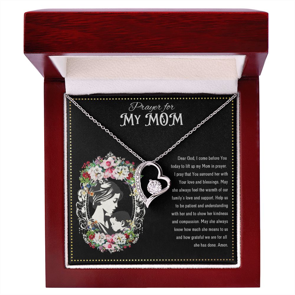 JGF Jewelry Gifts for Family | Mother's Day Gifts I Love You Mom Heart Necklace | Happy Birthday Prayer For Mother