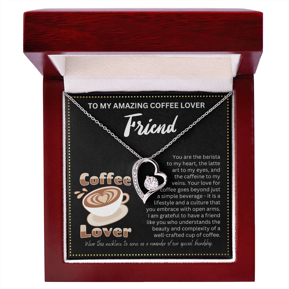 JGF Jewelry Gifts for Family Amazing Friendship Necklaces Best Friend Coffee Lover
