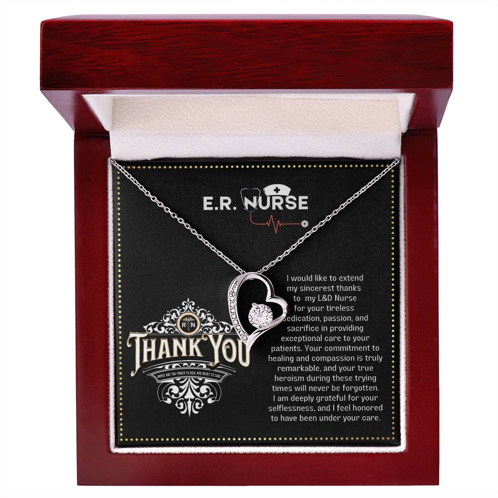 JGF Jewelry Gifts for Family Emergency Room ER Nurse Necklace for Women