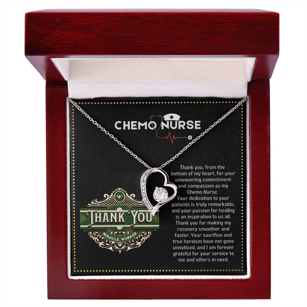 JGF Jewelry Gifts for Family Thank You Necklace Gifts For Chemo RN Nurse
