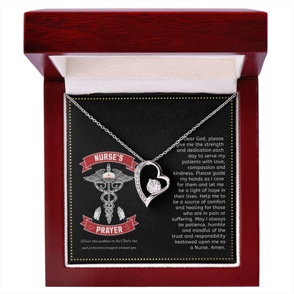 JGF Jewelry Gifts for Family | Nurses Prayer Necklace Sterling Silver | Nurse Practitioner Graduation Gifts For Women