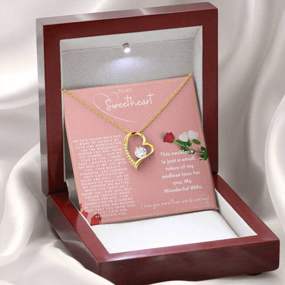 JGF Jewelry Gifts for Family Happy Valentine To My Wife Necklace From Husband