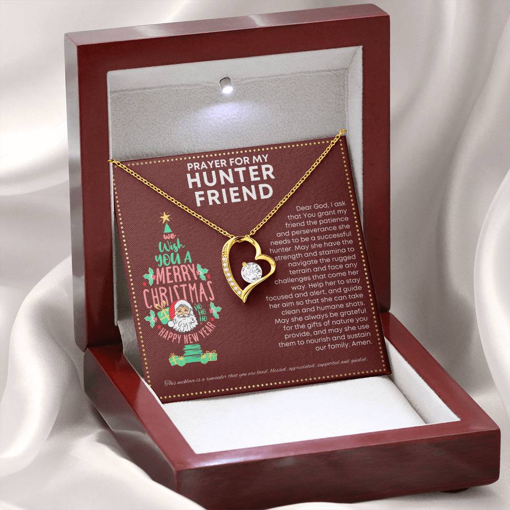 JGF Jewelry Gifts for Family Gifts for Deer and Duck Hunter Friend Cute Simple Heart Necklace