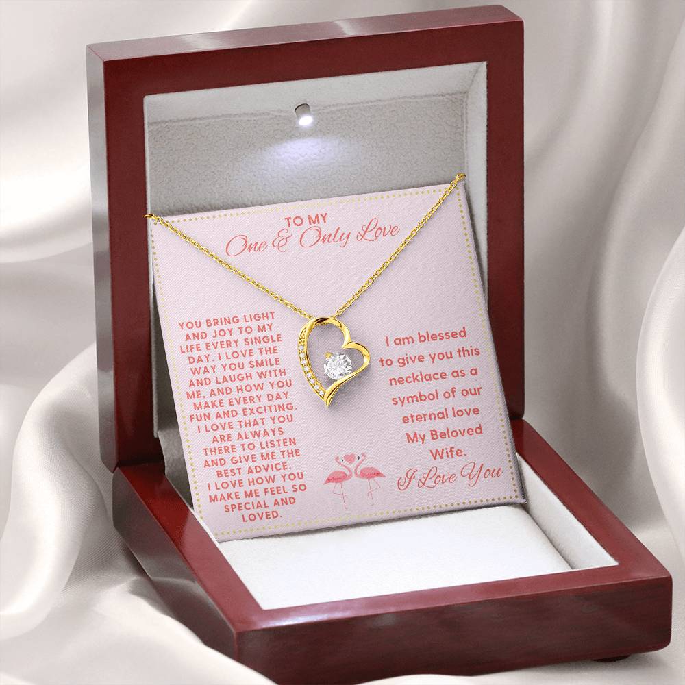 JGF Jewelry Gifts for Family My Beloved Wife Memory Necklace