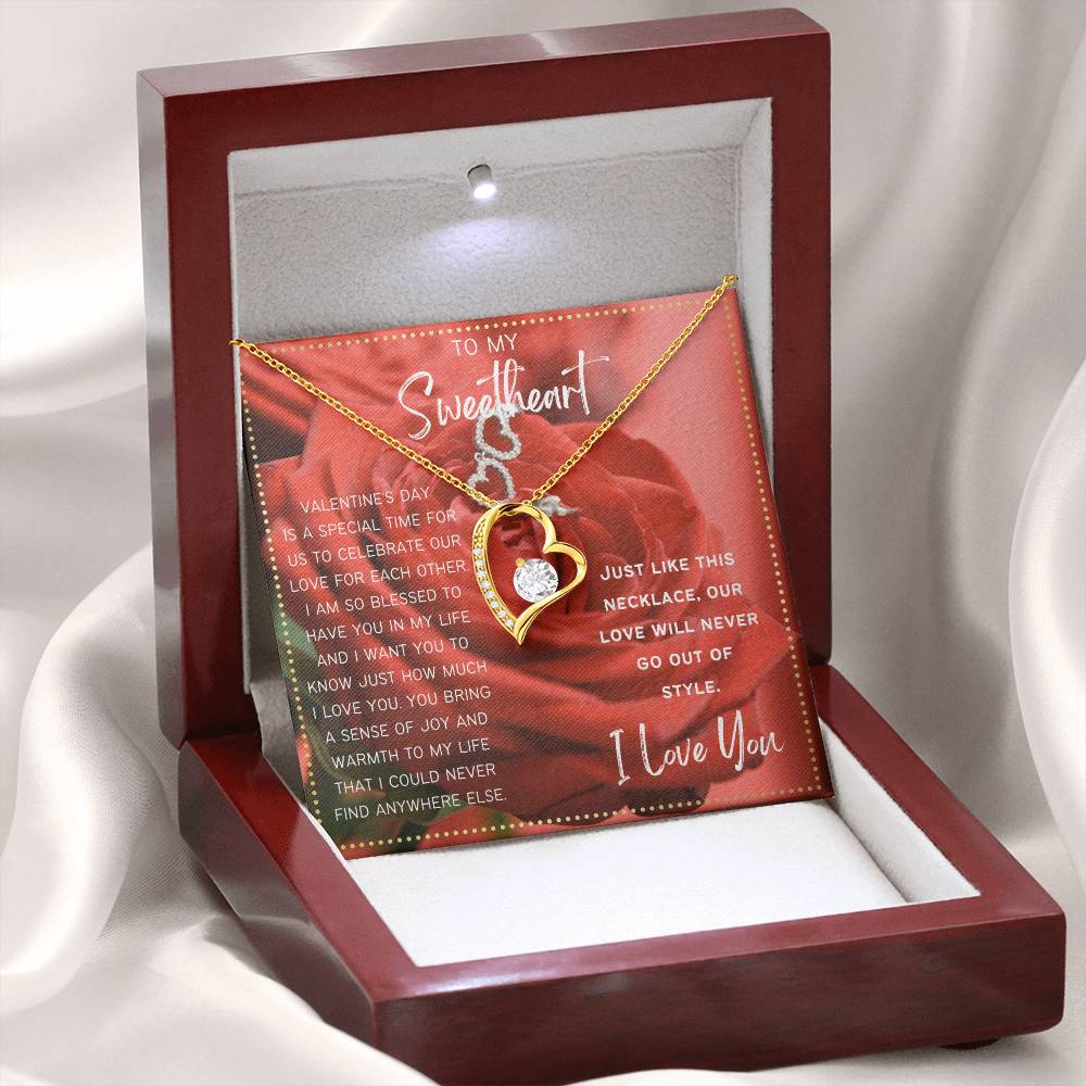 JGF Jewelry Gifts for Family Valentine's Gift To My Sweetheart Necklace