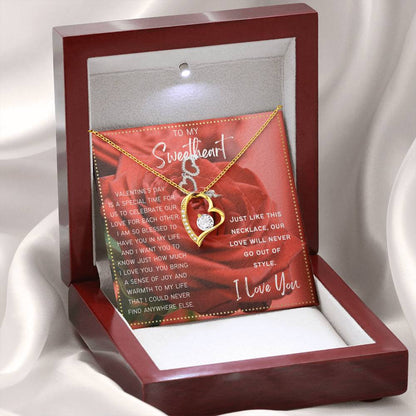 JGF Jewelry Gifts for Family Valentine's Gift To My Sweetheart Necklace