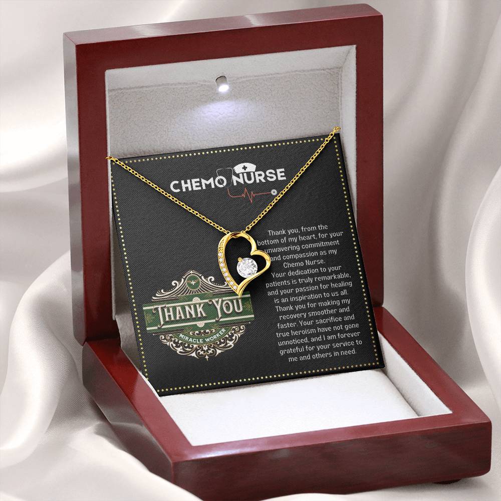 JGF Jewelry Gifts for Family Thank You Necklace Gifts For Chemo RN Nurse