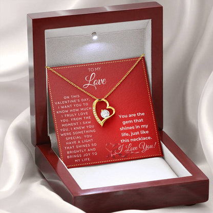 JGF Jewelry Gifts for Family Single Heart Necklace To My Love