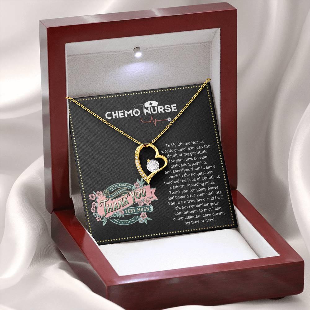 JGF Jewelry Gifts for Family Chemo Gifts For Women Thank You Heart Necklace
