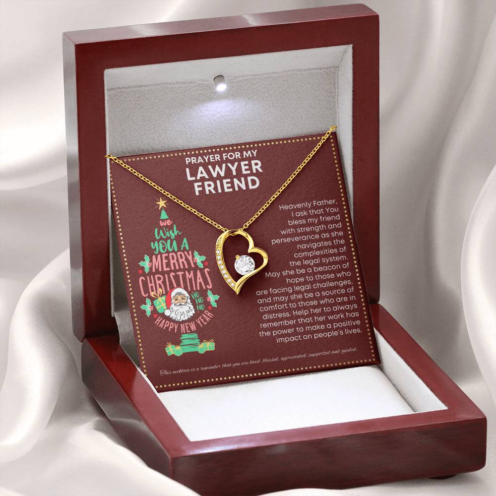 JGF Jewelry Gifts for Family My Friend Is a Lawyer Present Heart Necklace