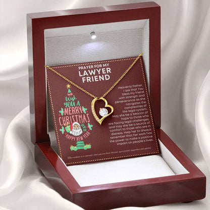 JGF Jewelry Gifts for Family My Friend Is a Lawyer Present Heart Necklace