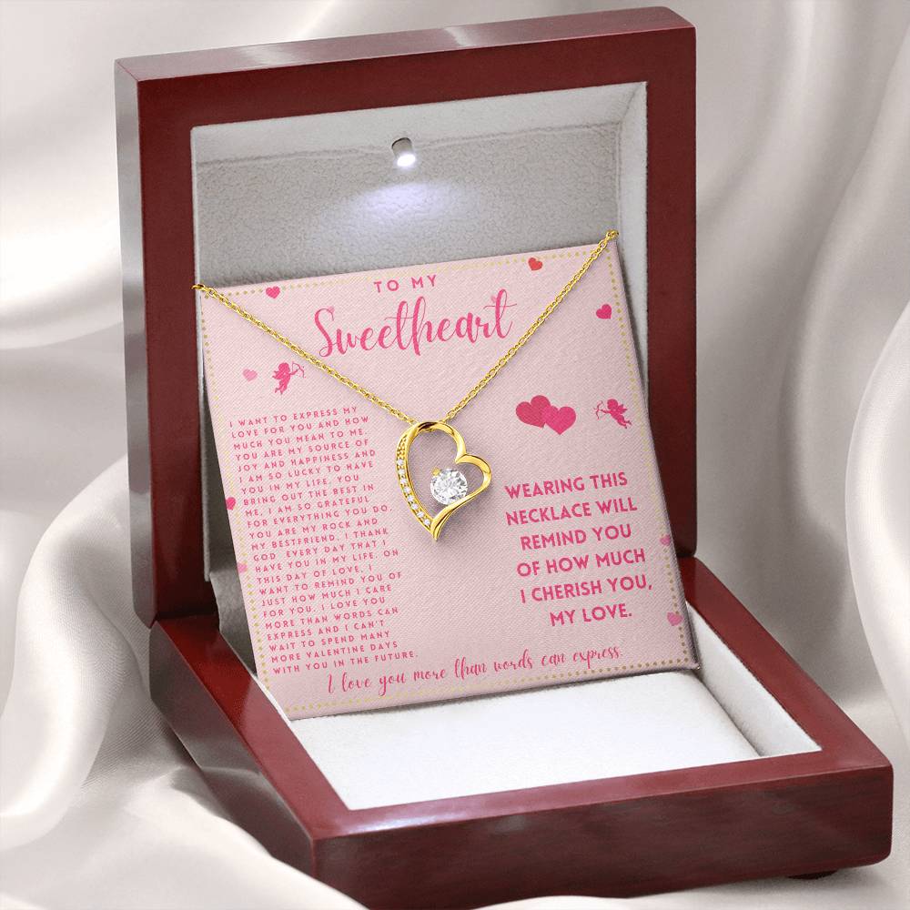 JGF Jewelry Gifts for Family Happy Valentine To My Future Wife Necklace