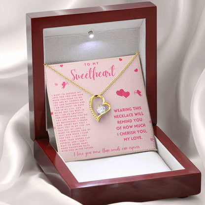 JGF Jewelry Gifts for Family Happy Valentine To My Future Wife Necklace