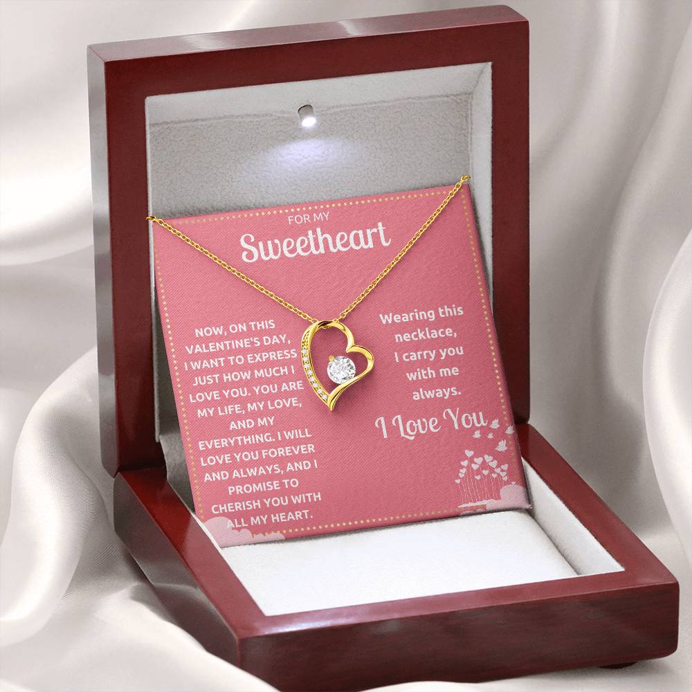JGF Jewelry Gifts for Family Single Simple Heart Necklace For Girlfriend