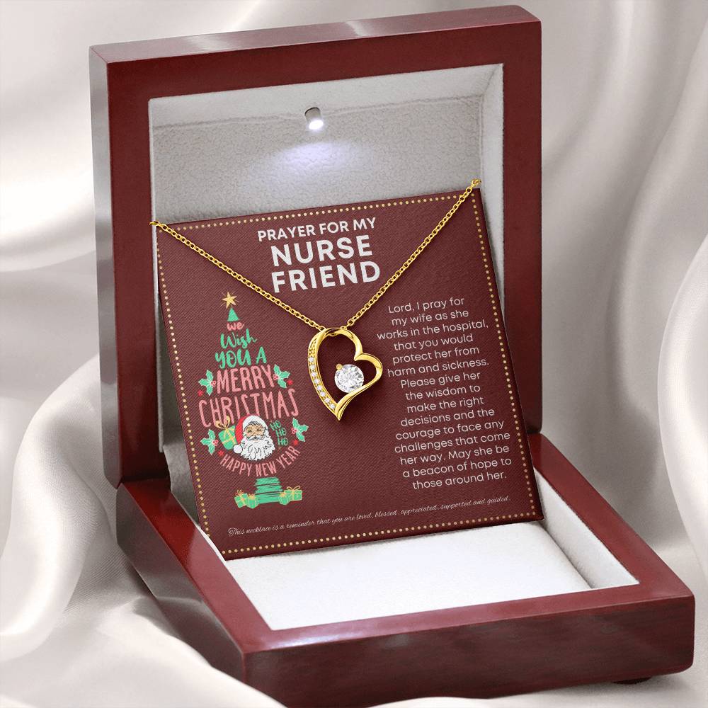 JGF Jewelry Gifts for Family I Love My Nurse Friend Present Simple Small Heart Necklace
