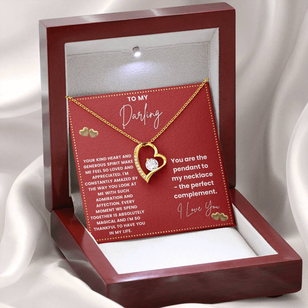 JGF Jewelry Gifts for Family Simple Silver Heart Necklaces For Women