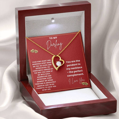 JGF Jewelry Gifts for Family Simple Silver Heart Necklaces For Women