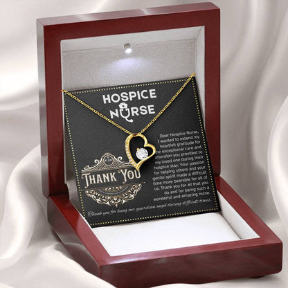JGF Jewelry Gifts for Family thank You Hospice Nurse Gifts for Women Simple Heart Necklace