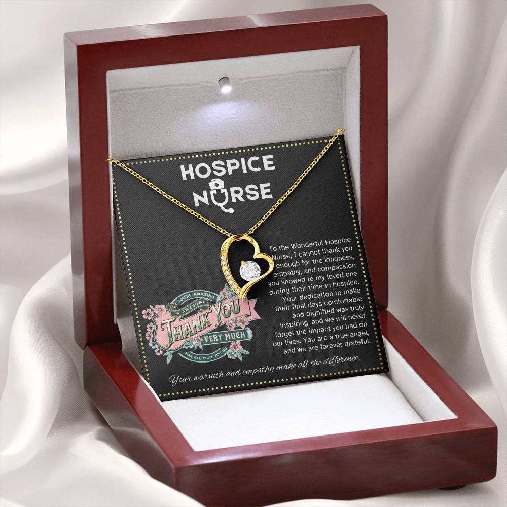 JGF Jewelry Gifts for Family Registered Nurse RN Hospice Nurse Thank You Necklace Gifts