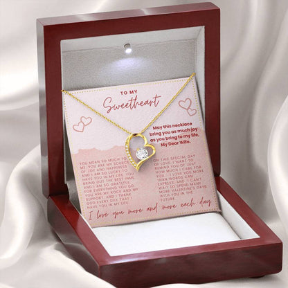 JGF Jewelry Gifts for Family Valentine Card For Her My Wife