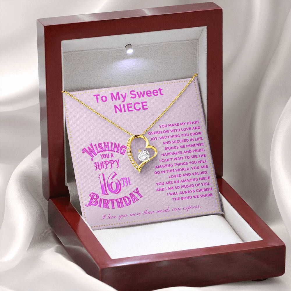 JGF Jewelry Gifts for Family Niece 16th Birthday From Aunt For Teen Girls