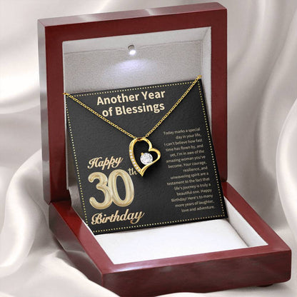JGF Jewelry Gifts for Family Happy 30th Birthday Card for Women