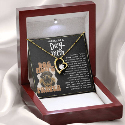JGF Jewelry Gifts for Family Pet Dog Paw Lover Mom Gifts for Women Heart Necklace