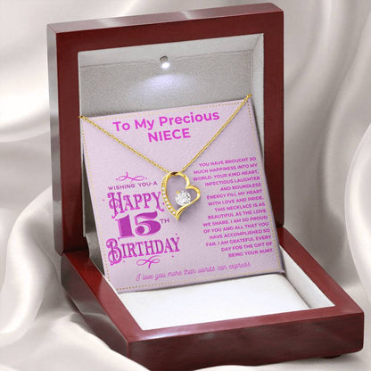 JGF Jewelry Gifts for Family To My Niece Necklace For 18th Birthday From Aunt